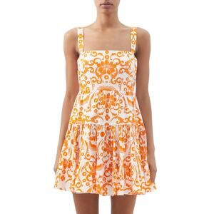 Borgo De Nor Printed Multicolor Freddie Mini Dress Size 6